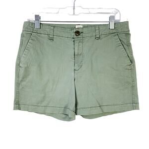 Gap For Good Womens City Shorts Size 6 Green Skinny Stretch
